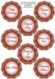 Red Fmk Dotty Doily Birthday Mix Sentiment Sheet