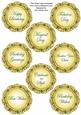 Gold Fmk Dotty Doily Birthday Mix Sentiment Sheet