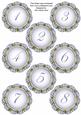 Blue Fmk Dotty Doily Numbers 1 to 8 Topper Sheet