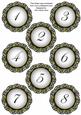 Black Fmk Dotty Doily Numbers 1 to 8 Topper Sheet
