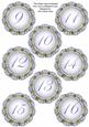 Blue Fmk Dotty Doily Numbers 9 to 16 Topper Sheet