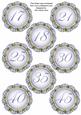 Blue Fmk Dotty Doily Numbers 17 to 45 Topper Sheet