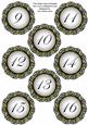 Black Fmk Dotty Doily Numbers 9 to 16 Topper Sheet
