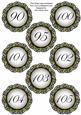Black Fmk Dotty Doily Numbers 90 to 105 Topper Sheet