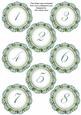 Dteal Fmk Dotty Doily Numbers 1 to 8 Topper Sheet