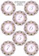 Lilac Fmk Dotty Doily Numbers 1 to 8 Topper Sheet