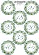 Dteal Fmk Dotty Doily Numbers 17 to 45 Topper Sheet