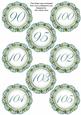 Dteal Fmk Dotty Doily Numbers 90 to 105 Topper Sheet