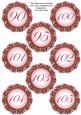 Hot Pink Fmk Dotty Doily Numbers 90 to 105 Topper Sheet