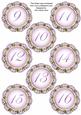 Lilac Fmk Dotty Doily Numbers 9 to 16 Topper Sheet
