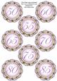 Lilac Fmk Dotty Doily Numbers 50 to 85 Topper Sheet