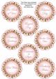 Pink Magnolia Doily Birthday Mix Sentiment Sheet