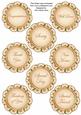 Peach Magnolia Doily General Mix Sentiment Sheet