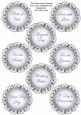 Blue Magnolia Doily Wedding Mix Sentiment Sheet