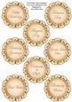 Peach Magnolia Doily Birthday Mix Sentiment Sheet