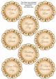 Peach Magnolia Doily Wedding Mix Sentiment Sheet