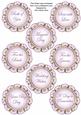 Lilac Magnolia Doily Wedding Mix Sentiment Sheet