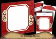 Oriental Red Peony Emerald 8in Envelope Mini Kit