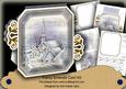 Blue Church Fancy Emerald Decoupage Card Mini Kit