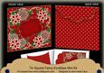 Red Poinsettia Christmas 7in Fancy Envelope Mini Kit