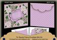 Lilac Poinsettia Christmas 7in Fancy Envelope Mini Kit
