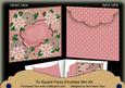 Pink Poinsettia Christmas 7in Fancy Envelope Mini Kit