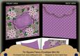 Purple Poinsettia Christmas 7in Fancy Envelope Mini Kit