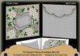Silver Poinsettia Christmas 7in Fancy Envelope Mini Kit