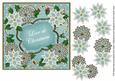 Dteal Poinsettia Love at Christmas 7in Fancy Modern Topper