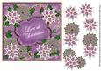 Purple Poinsettia Love at Christmas 7in Fancy Modern Topper