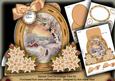 Winter Sunset Modern Special Large Oval Card Mini Kit