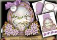 Lilac Snowscene Modern Special Large Oval Card Mini Kit
