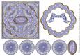 Blue Flake Auntie & Uncle 3D Rosette Decoupage Topper