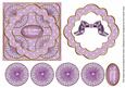 Lilac Flake Grandparents 3D Rosette Decoupage Topper