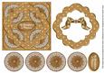 Vtea Flake Grandparents 3D Rosette Decoupage Topper