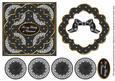Black Flake My Family 3D Rosette Decoupage Topper
