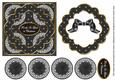 Black Flake the In-laws 3D Rosette Decoupage Topper