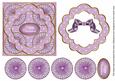 Lilac Flake Happy Christmas 3D Rosette Decoupage Topper