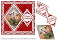 Red Lantern Happy Christmas 7in Double Diamond Topper