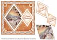 Winter Sunset Happy Christmas 7in Double Diamond Topper