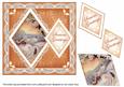 Winter Sunset Seasons Greetings 7in Double Diamond Topper