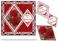 Red Roses Love at Christmas 7in Double Diamond Topper