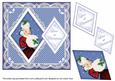 Winter Lady Love at Christmas 7in Double Diamond Topper