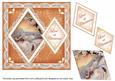 Winter Sunset Love at Christmas 7in Double Diamond Topper