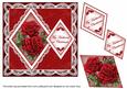 Red Roses Husband at Christmas 7in Double Diamond Topper
