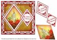 Single Candle Husband at Christmas 7in Double Diamond Topper