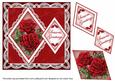 Red Roses Seasons Greetings 7in Double Diamond Topper