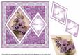 Pansies Thank You 7in Double Diamond Topper