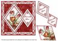 Red Tulips Sent with Love 7in Double Diamond Topper
