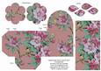 Dpink Col Blossom Rolled Rose 3in Favour/gift Box N' Card